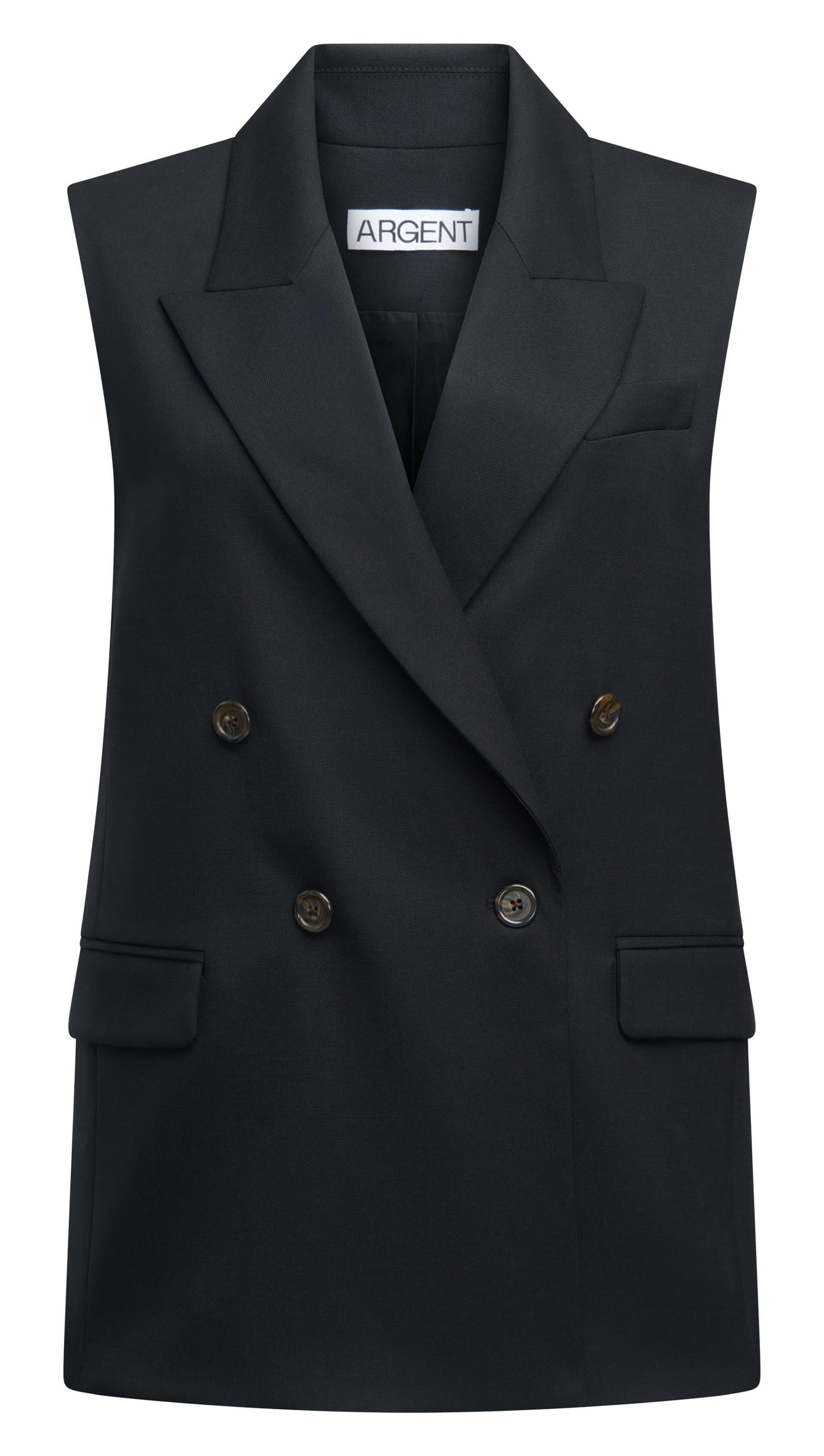 Bowery Vest in Seasonless Wool | Black