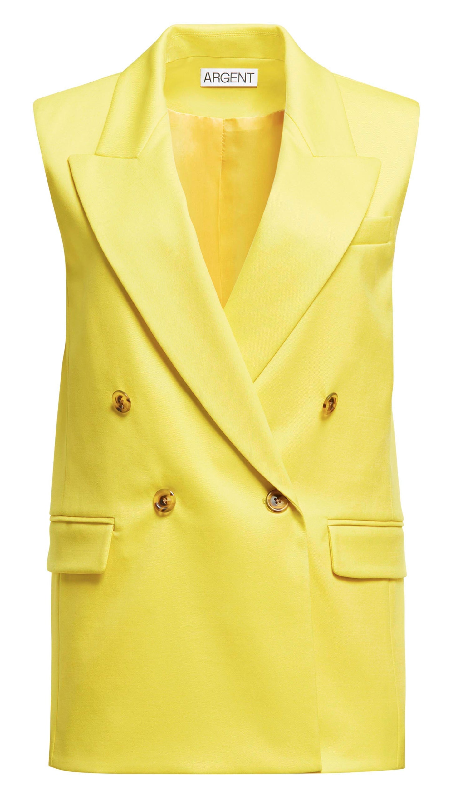 Bowery Vest in Seasonless Wool | Lemon