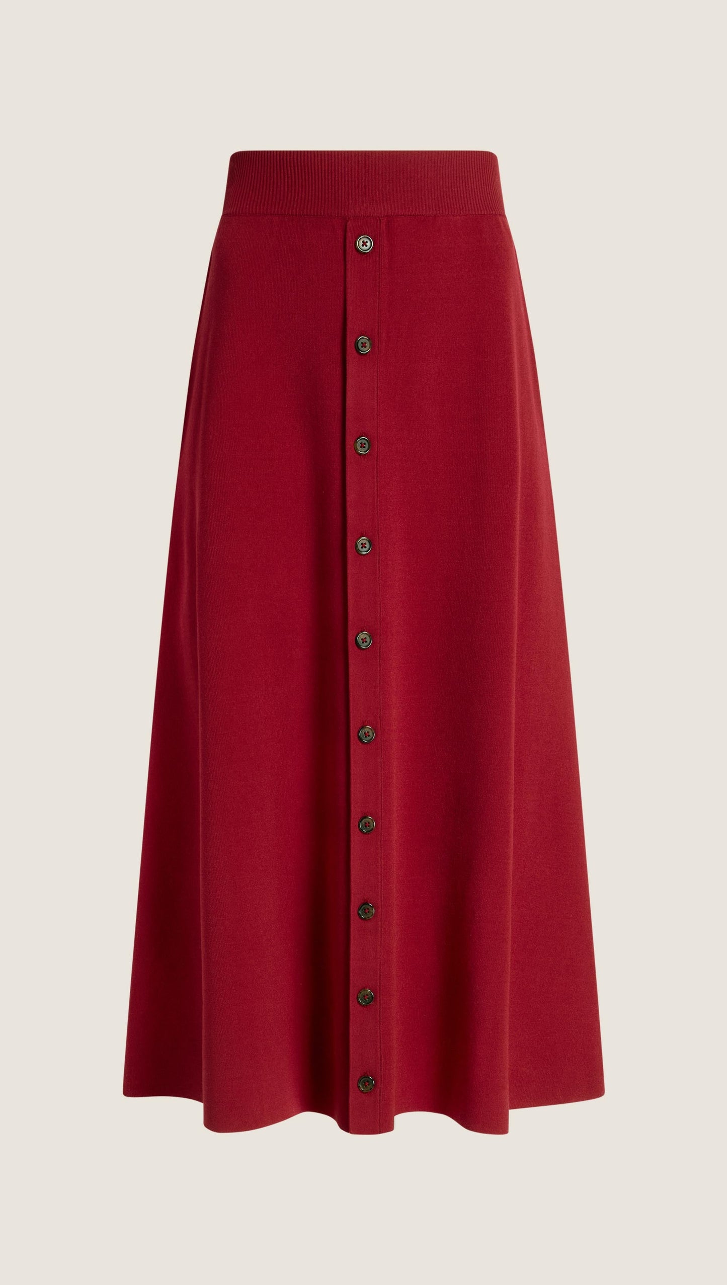Fulton Skirt in Viscose | Maroon