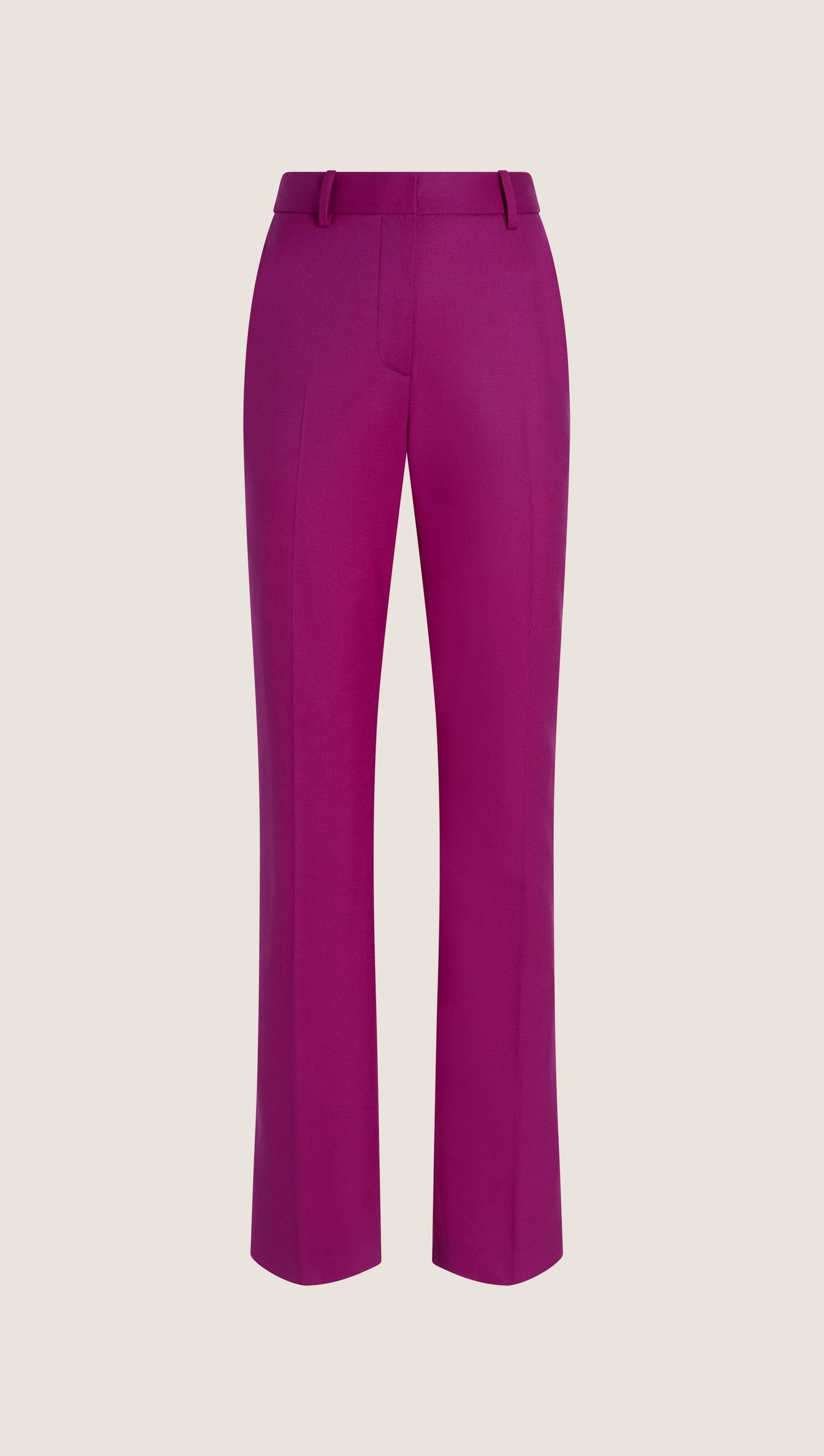 Straight Leg Trouser in Seasonless Wool | Violet