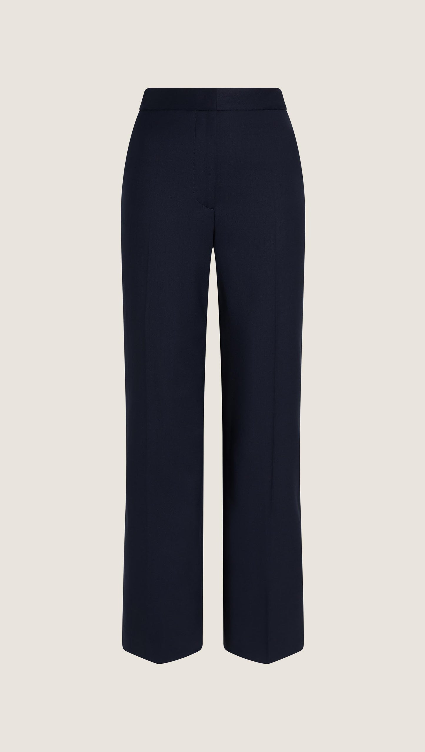 Wide Leg Trouser in Seasonless Wool | Midnight