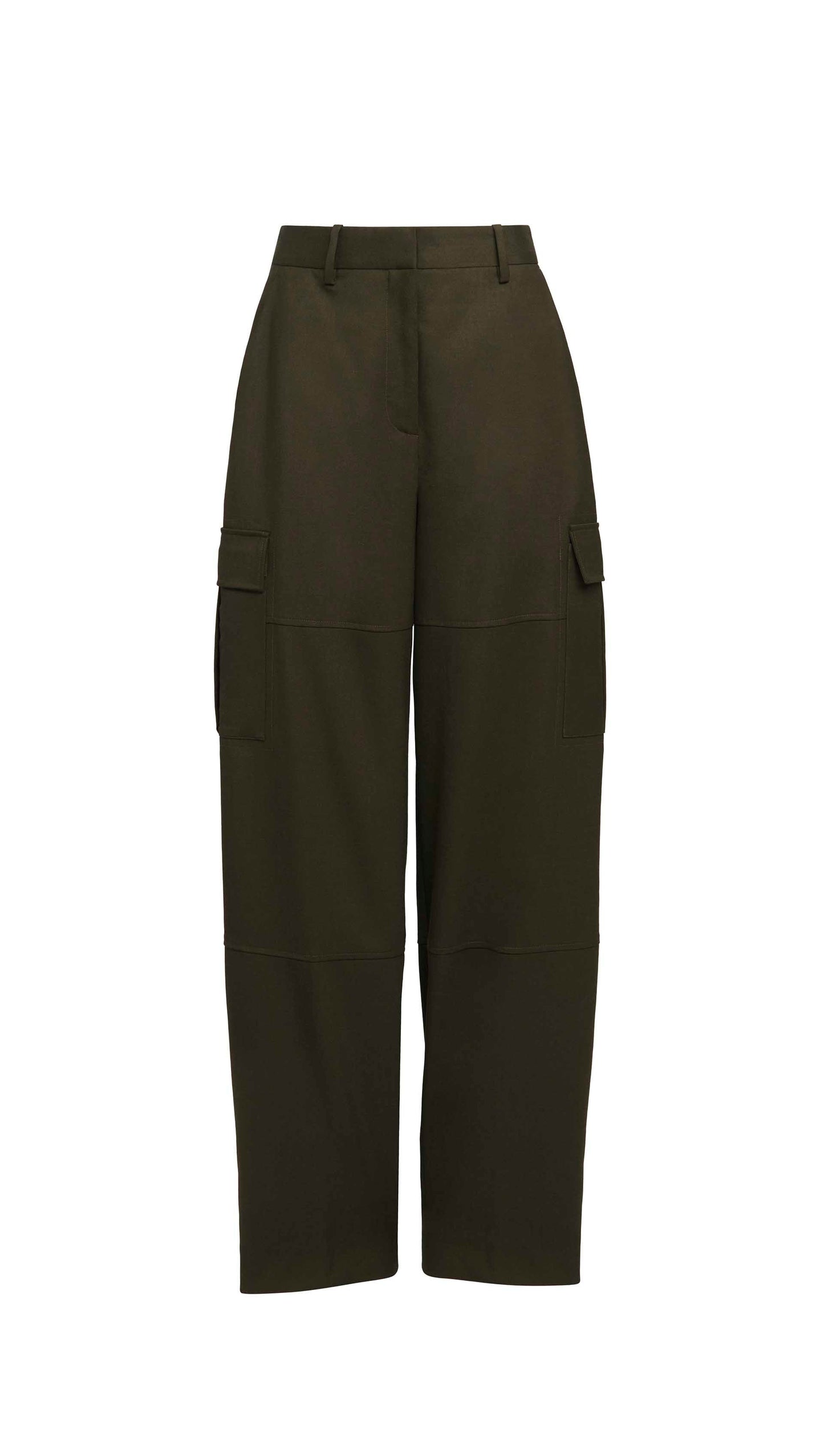 Tailored Cargo Pants in Seasonless Wool | Tobacco