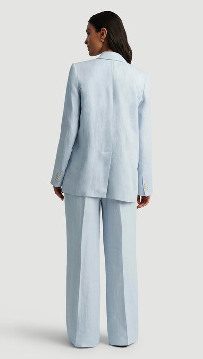 Brooklyn Blazer in Linen Twill | Glacier