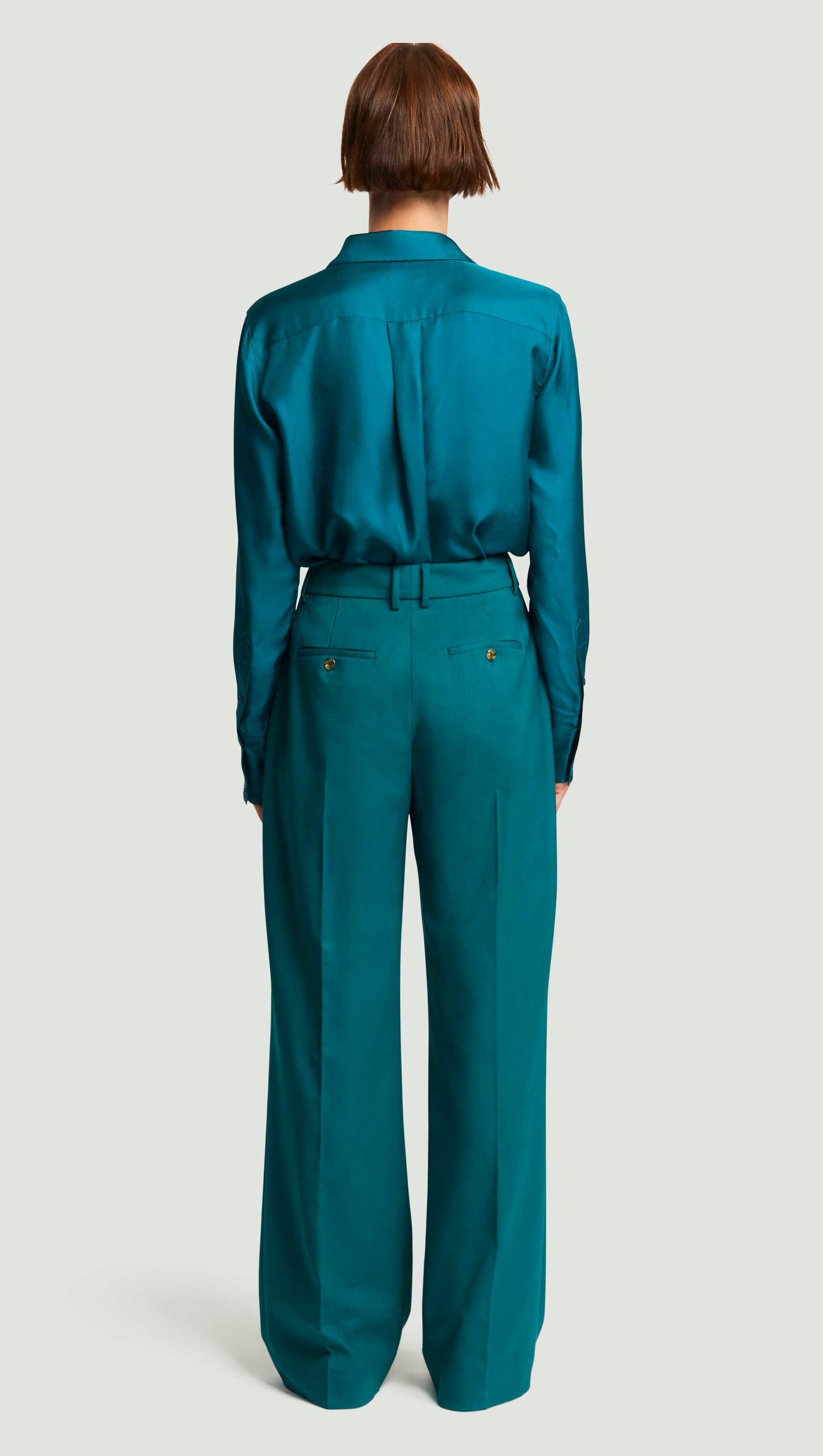 Soho Trouser in Seasonless Wool | Teal