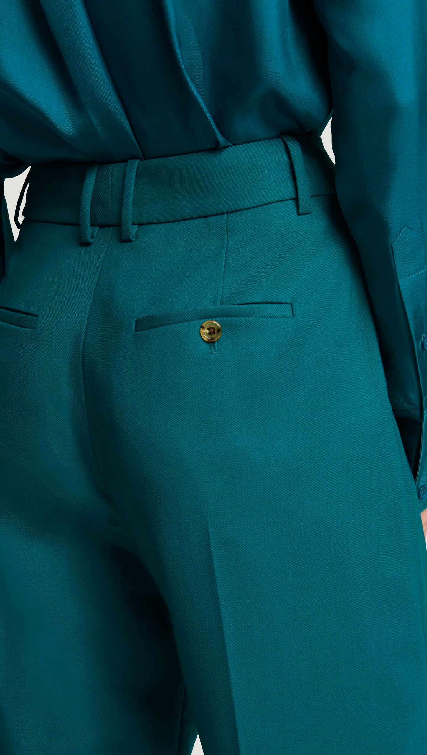 Soho Trouser in Seasonless Wool | Teal