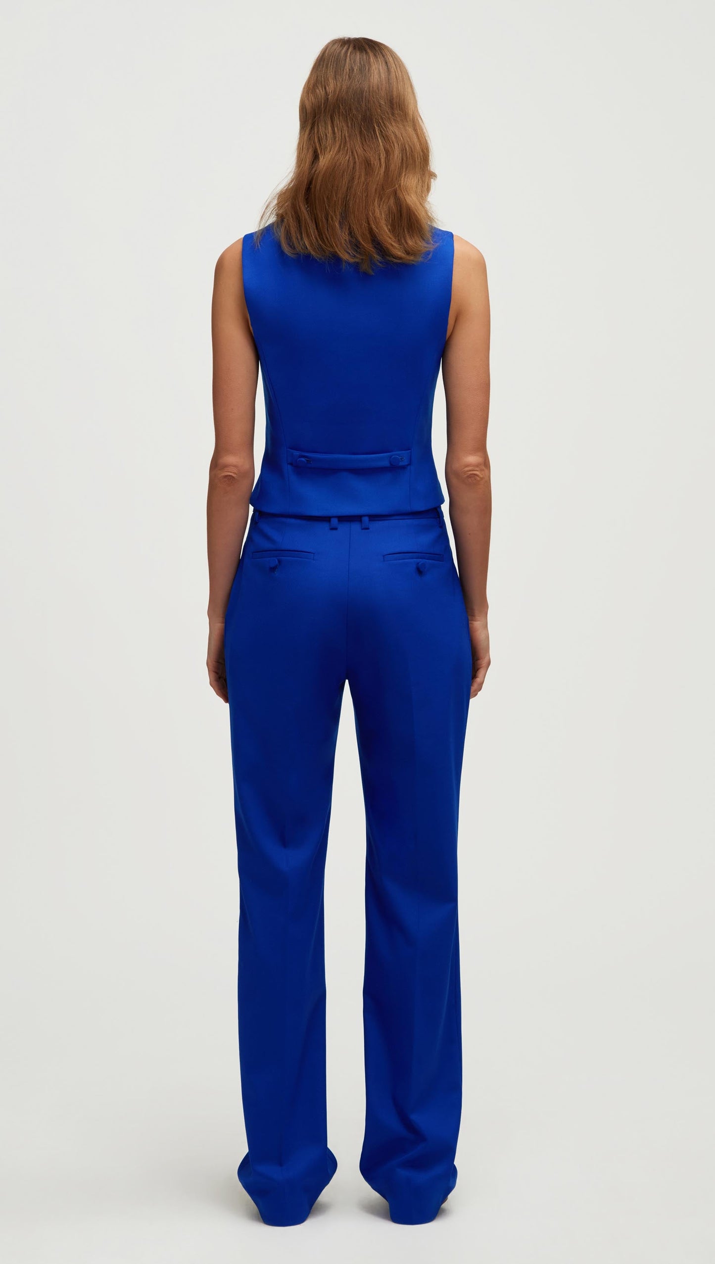 Waistcoat in Seasonless Wool | Lapis
