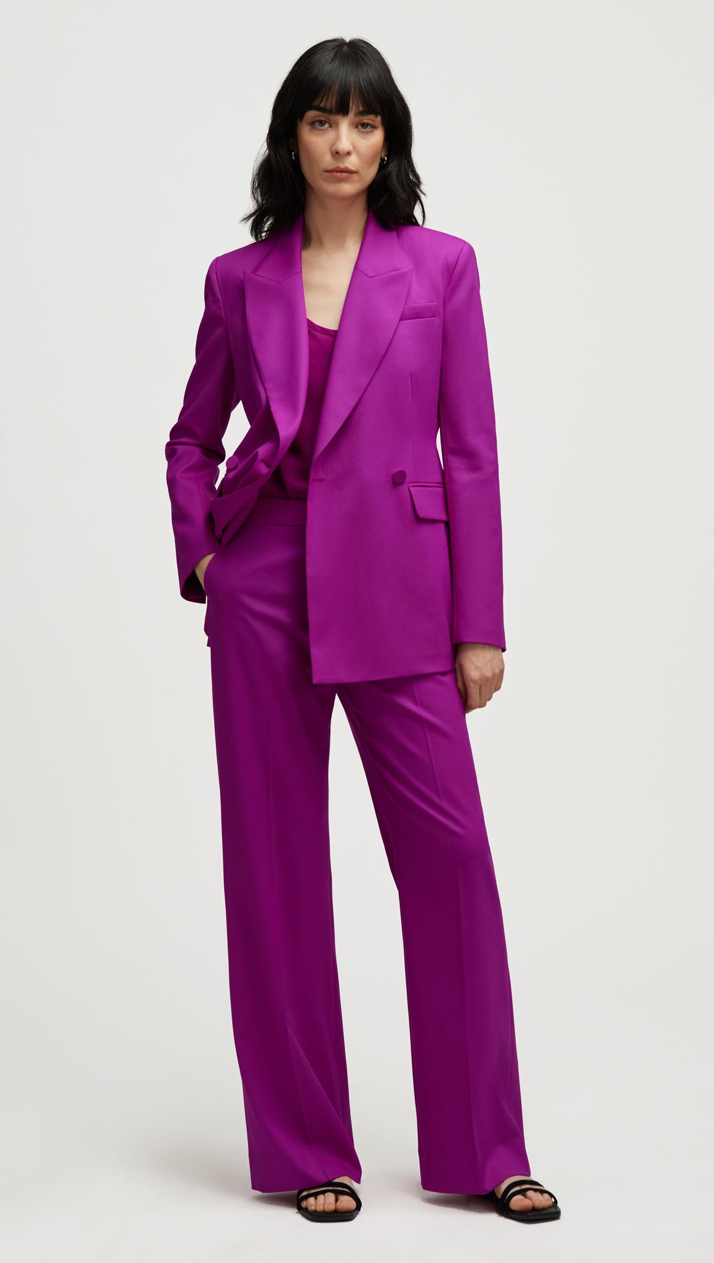 Cooper Blazer in Seasonless Wool | Orchid