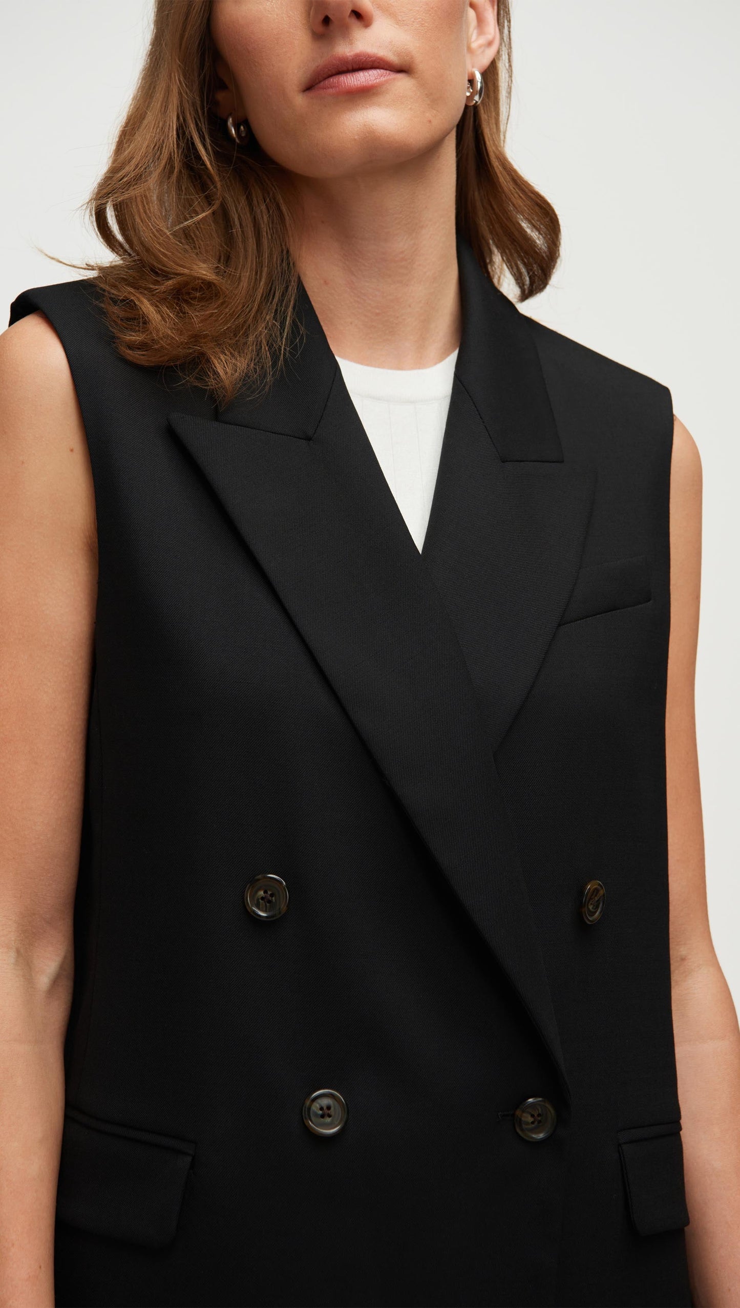 Bowery Vest in Seasonless Wool | Black