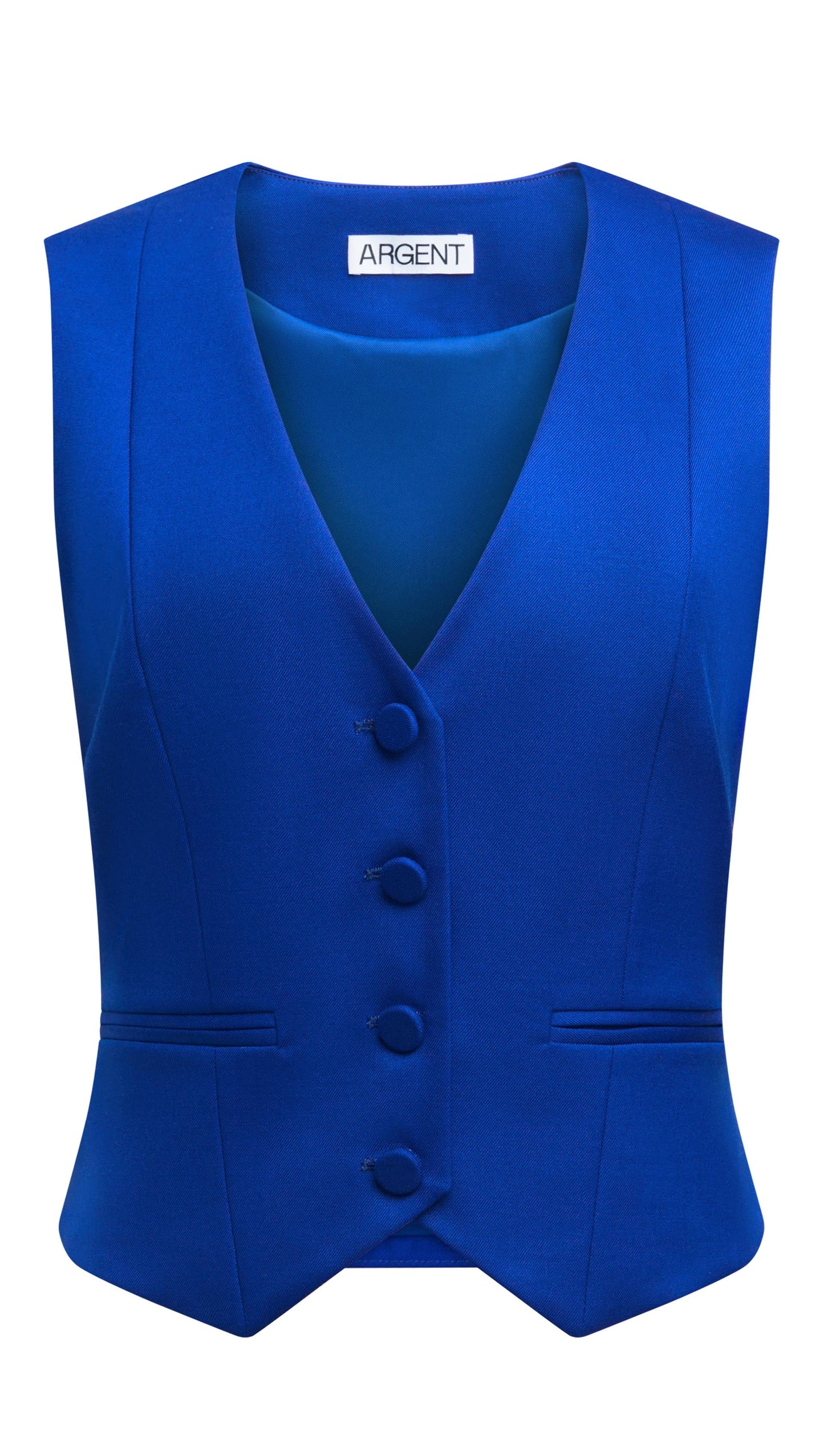 Waistcoat in Seasonless Wool | Lapis