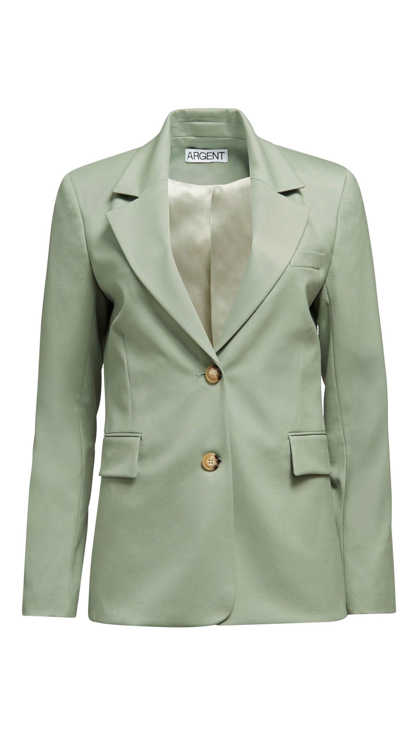 Two-Button Blazer in Seasonless Wool | Pistachio