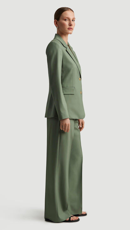 Two-Button Blazer in Seasonless Wool | Pistachio