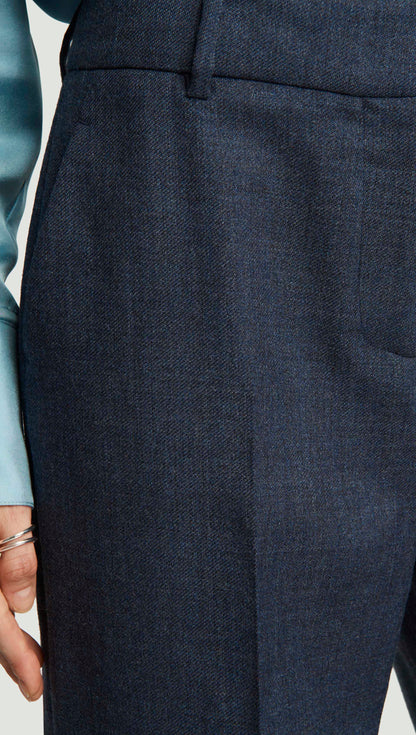 Soho Trouser in Bellagio Wool | Navy