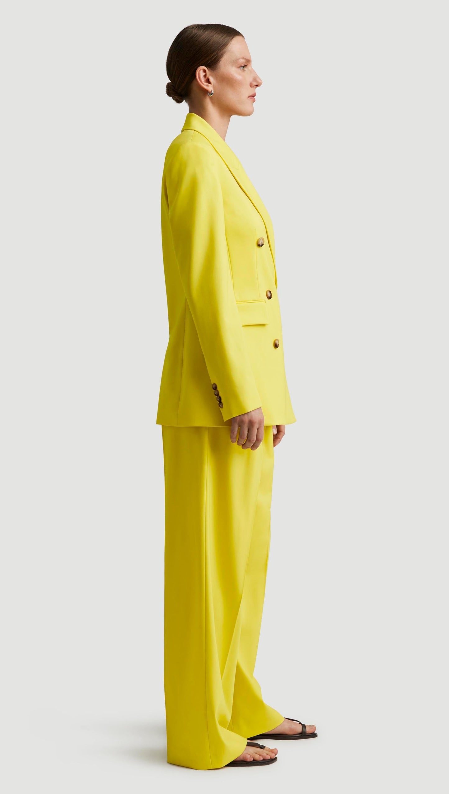 Double-Breasted Blazer in Seasonless Wool | Lemon