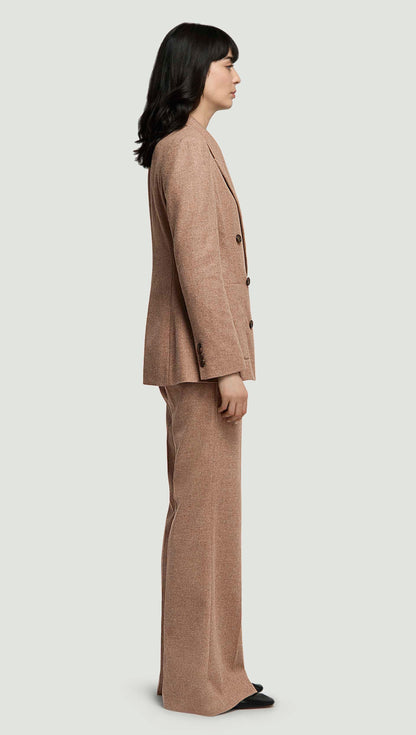 Unlined Chelsea Blazer in Double-Faced Wool | Oat