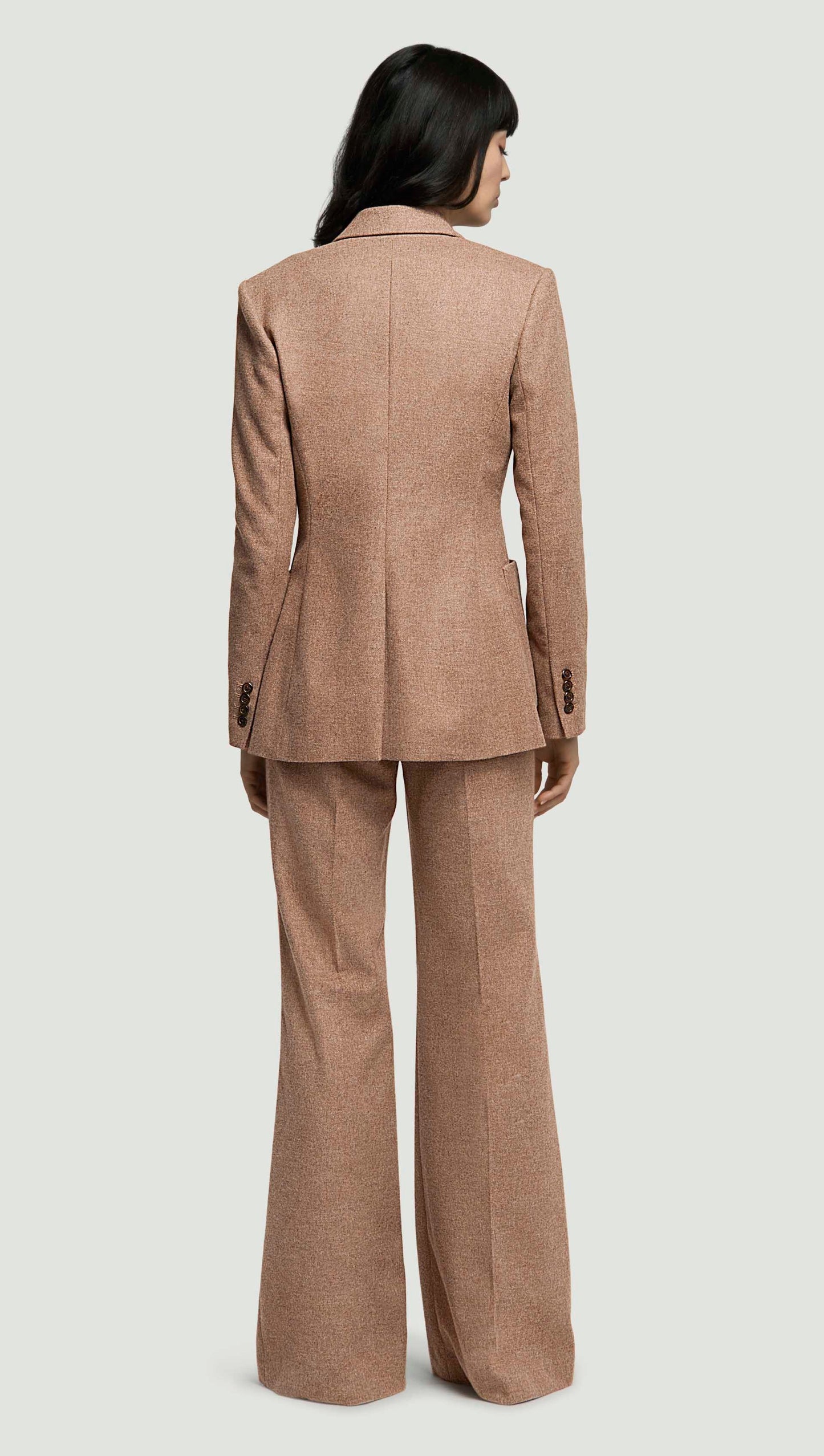 Unlined Chelsea Blazer in Double-Faced Wool | Oat