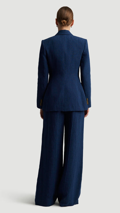 Chelsea Blazer in Linen | Denim