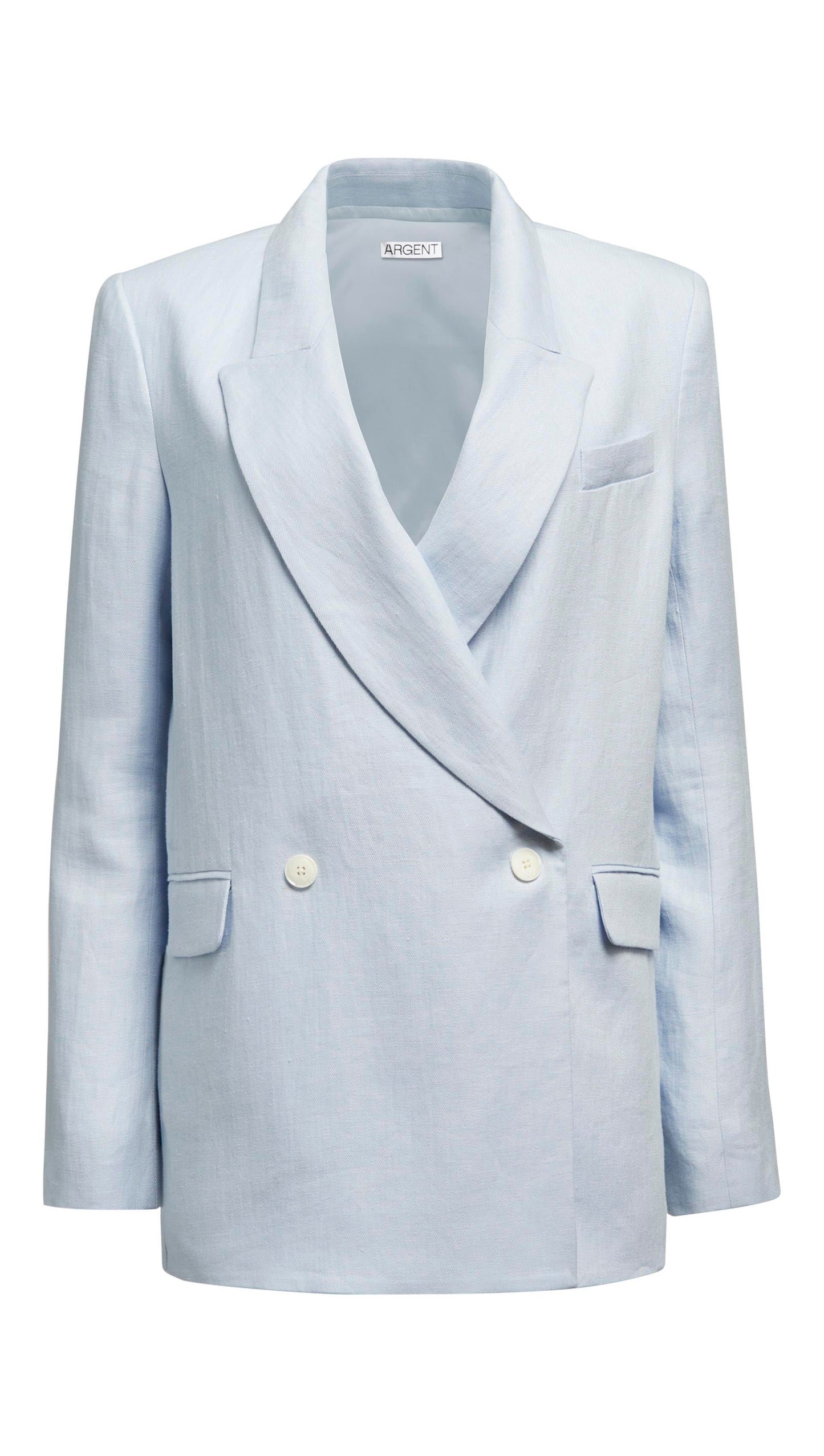 Brooklyn Blazer in Linen Twill | Glacier