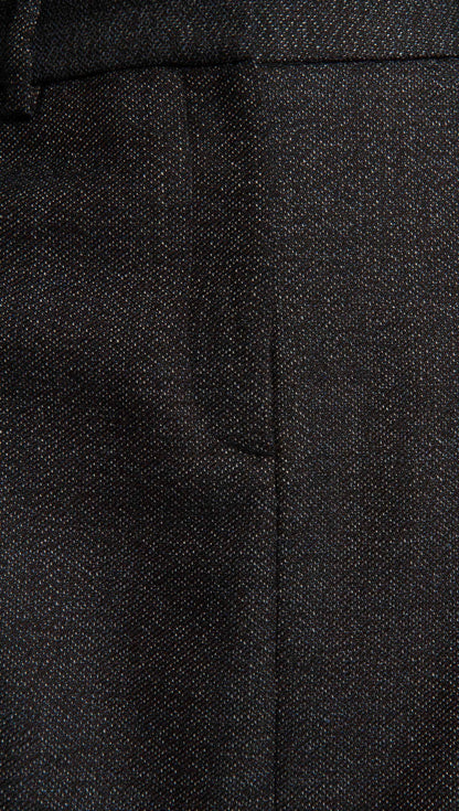 Mini Tailored Skirt in Tweed | Chocolate/Blue