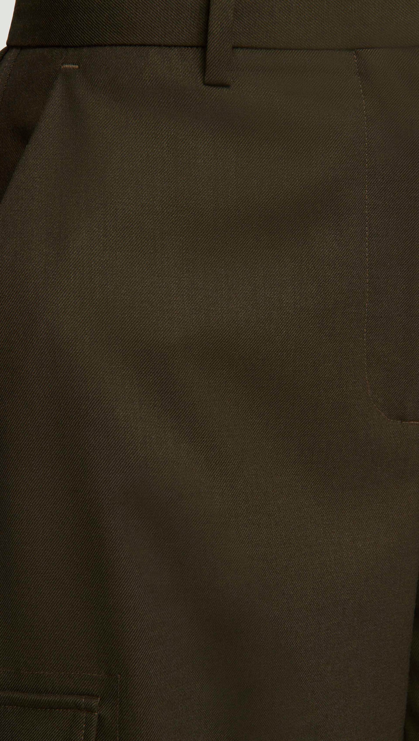 Tailored Cargo Pants in Seasonless Wool | Tobacco