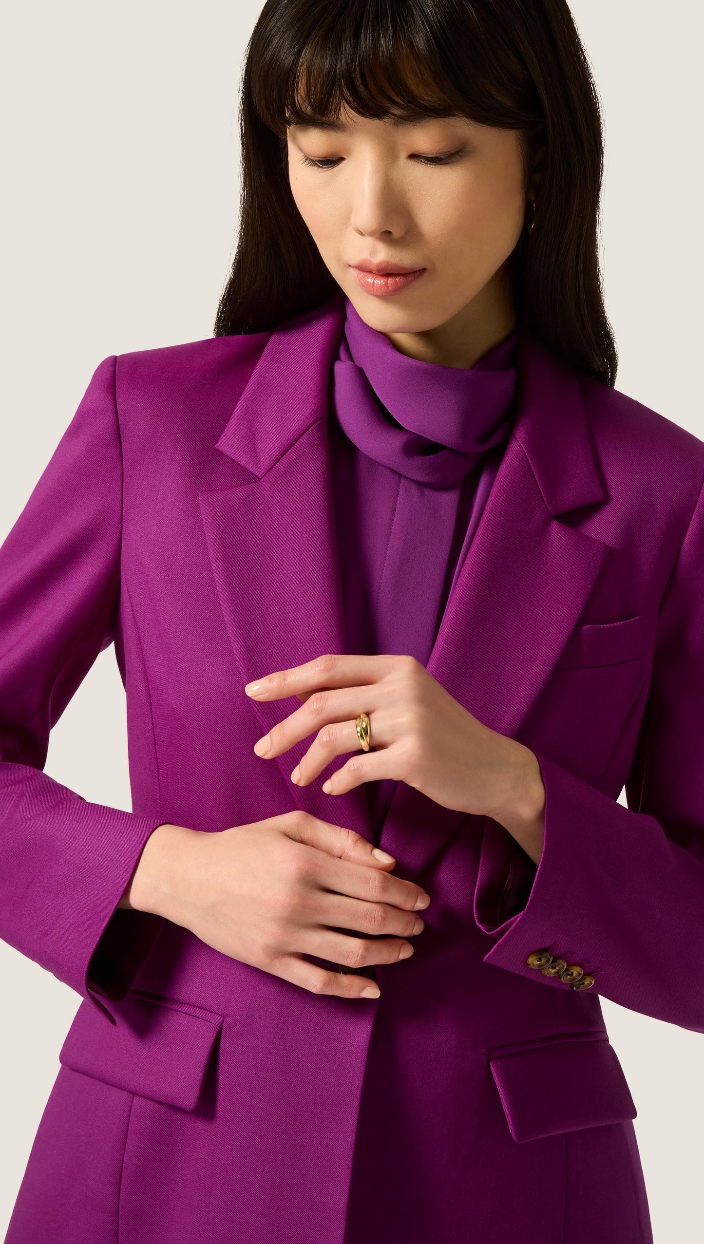 Astor Blazer in Seasonless Wool | Violet
