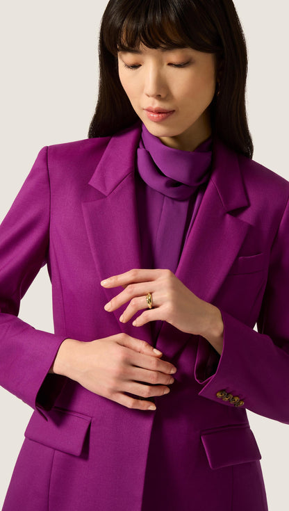 Astor Blazer in Seasonless Wool | Violet