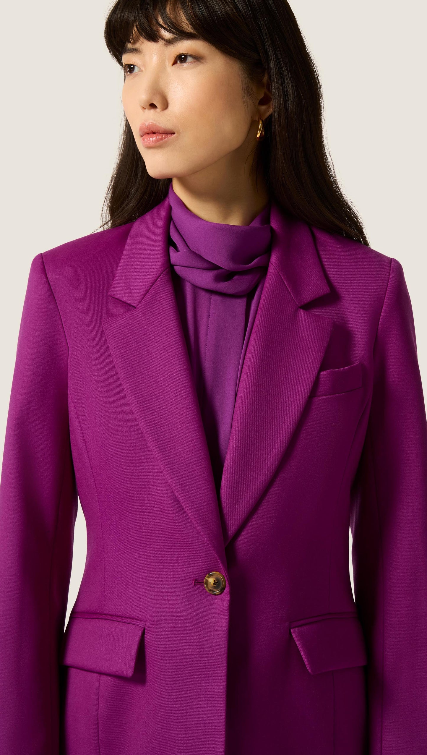 Astor Blazer in Seasonless Wool | Violet