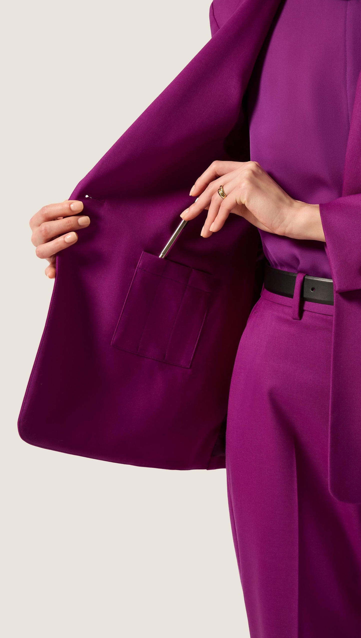 Astor Blazer in Seasonless Wool | Violet