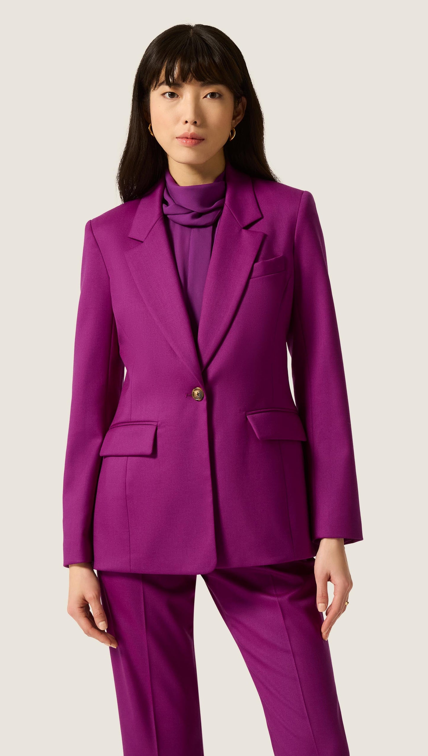 Astor Blazer in Seasonless Wool | Violet