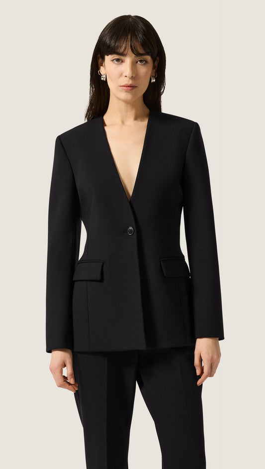 Baxter Blazer in Heavy Wool Twill | Black