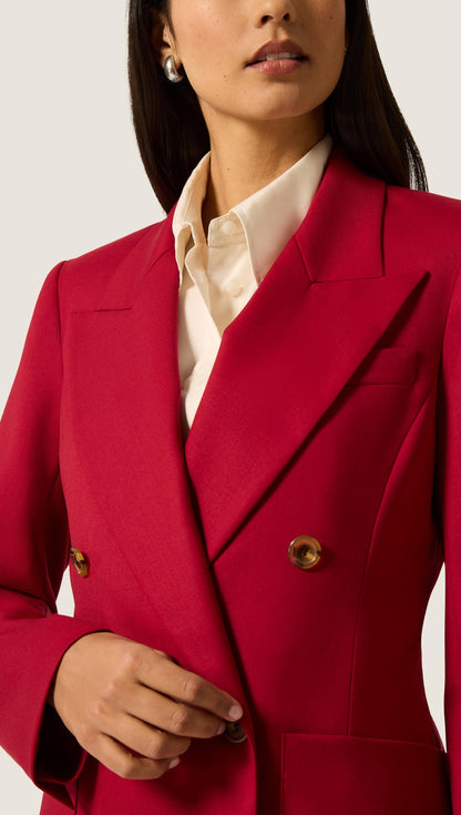 Chelsea Blazer in Seasonless Wool | Bordeaux