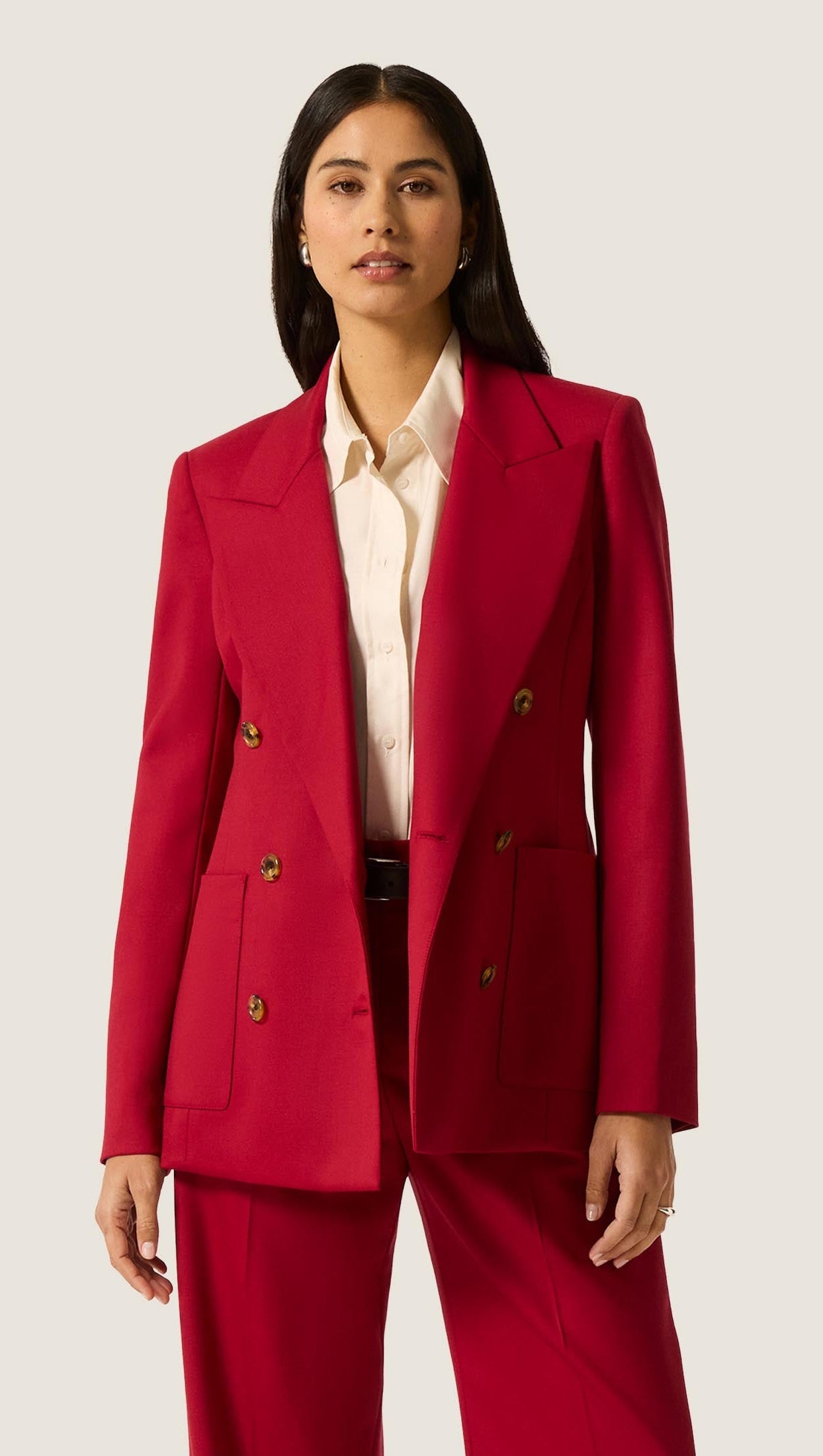 Chelsea Blazer in Seasonless Wool | Bordeaux