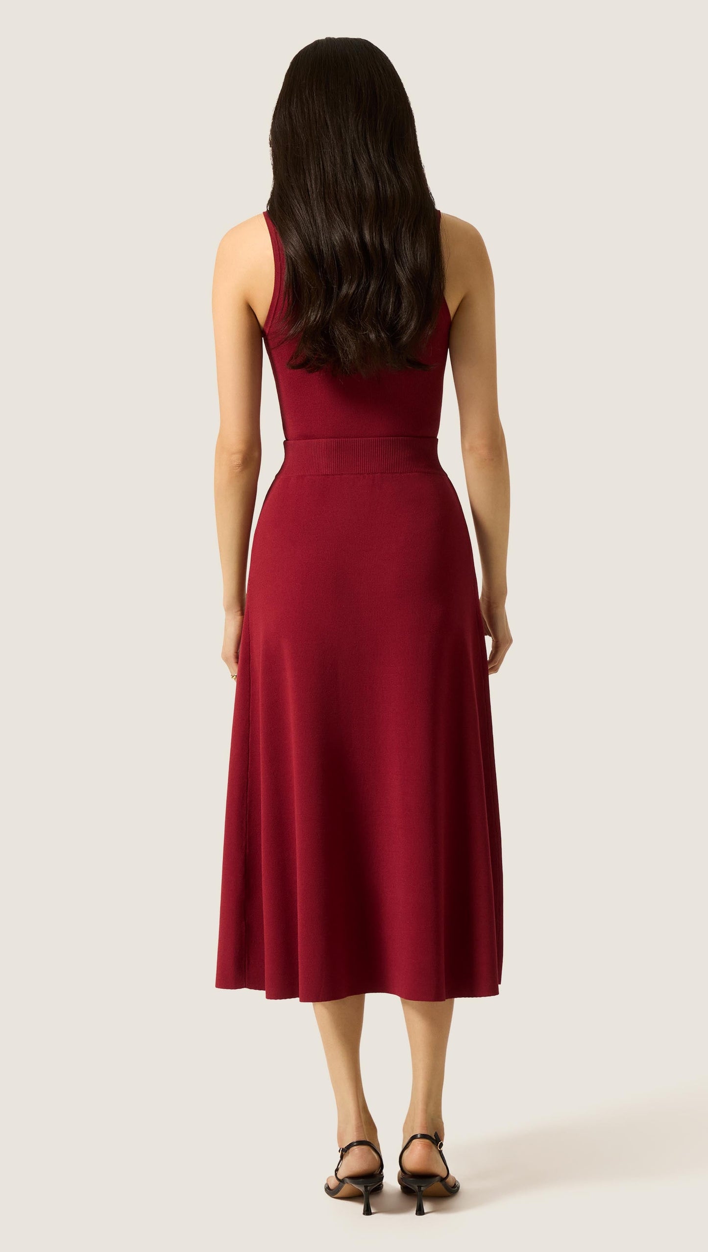 Fulton Skirt in Viscose | Maroon
