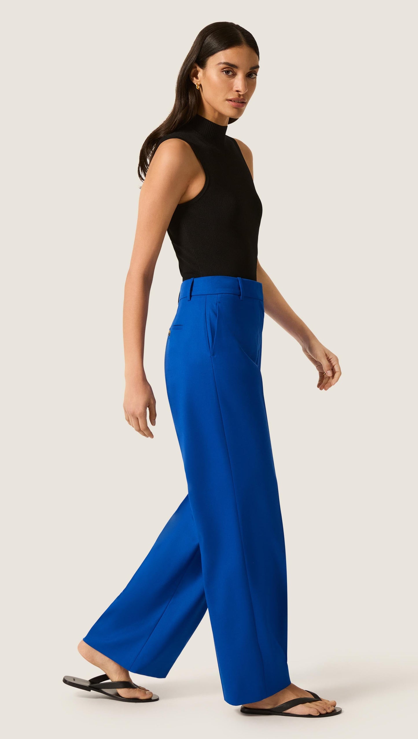 Soho Trouser in Seasonless Wool | Azure