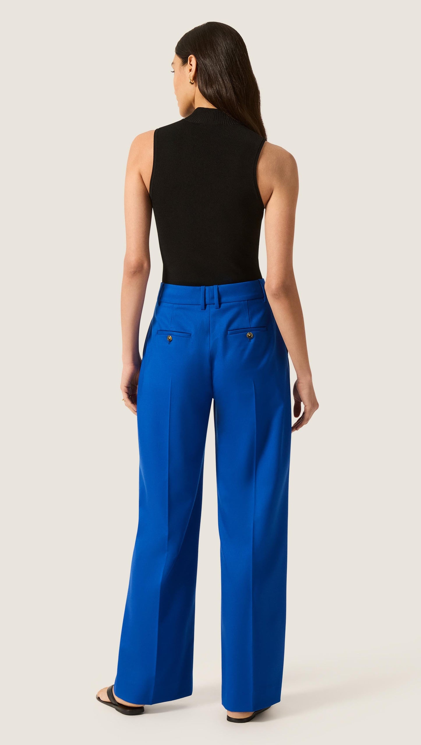Soho Trouser in Seasonless Wool | Azure