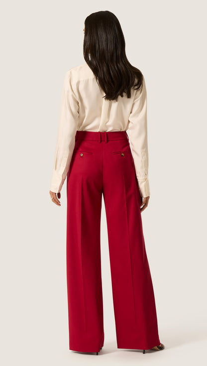 Soho Trouser in Seasonless Wool | Bordeaux