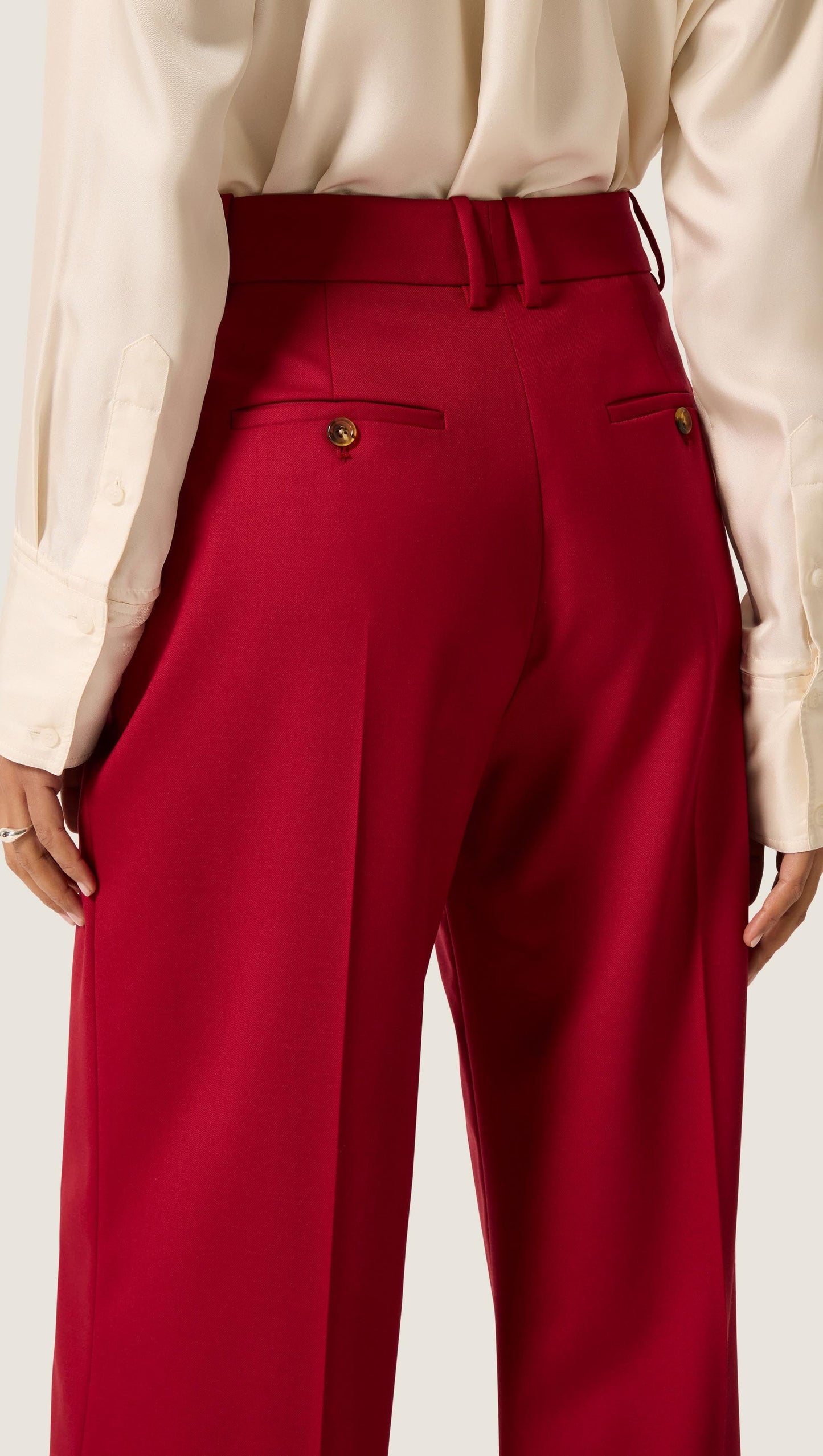 Soho Trouser in Seasonless Wool | Bordeaux