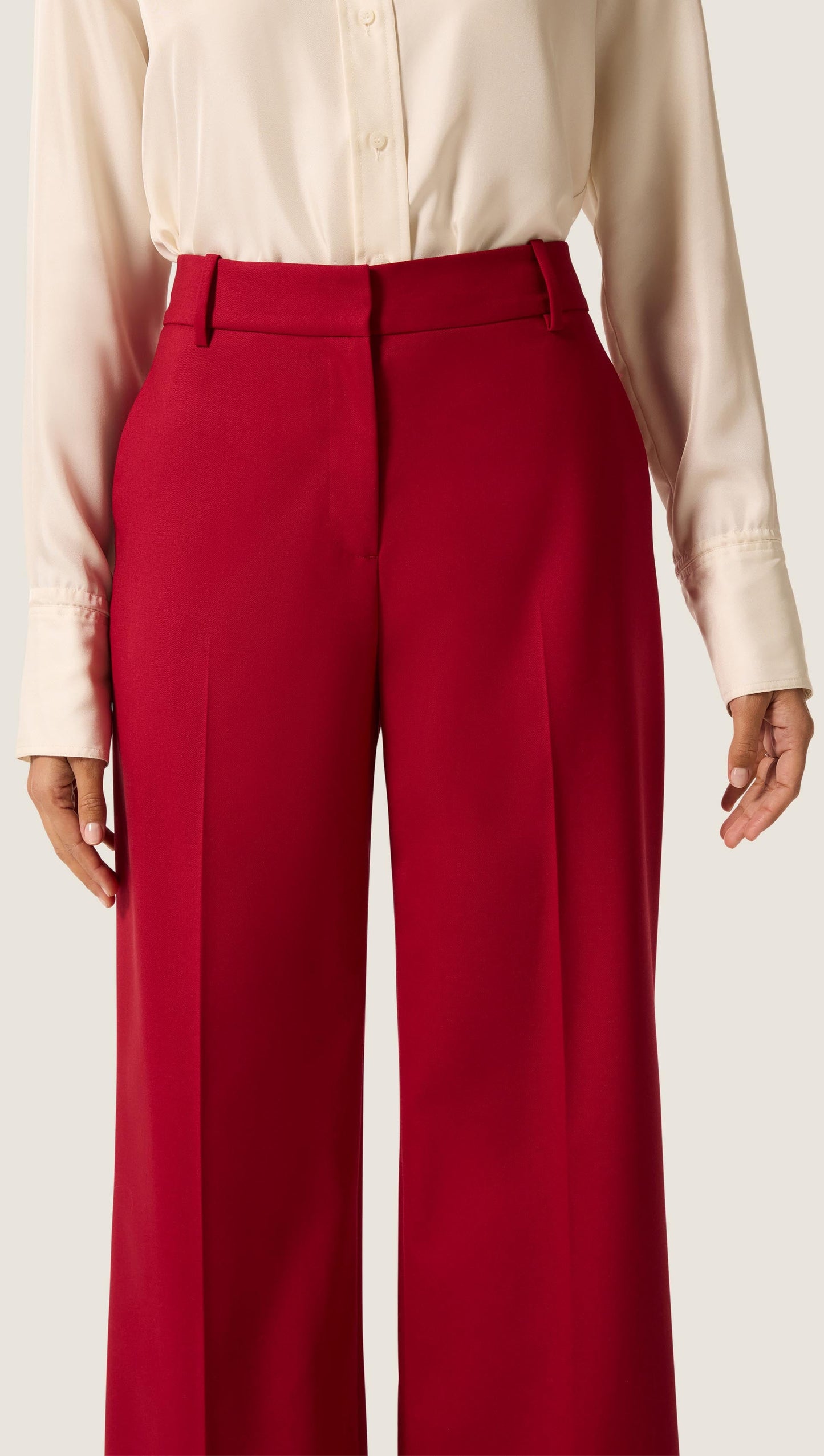 Soho Trouser in Seasonless Wool | Bordeaux