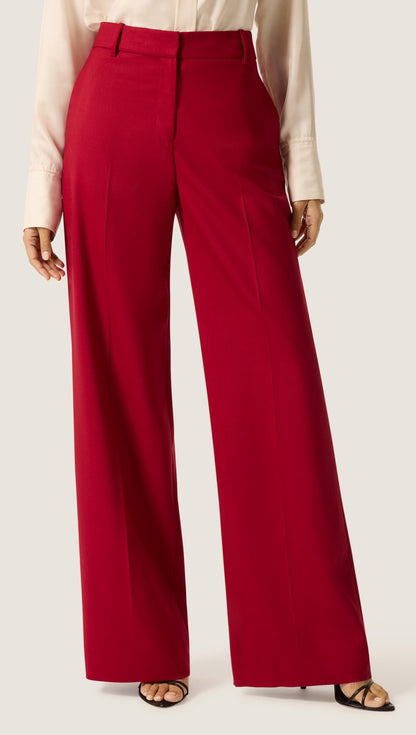 Soho Trouser in Seasonless Wool | Bordeaux