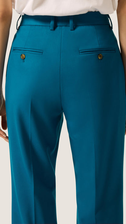 Straight Leg Trouser in Seasonless Wool | Ocean