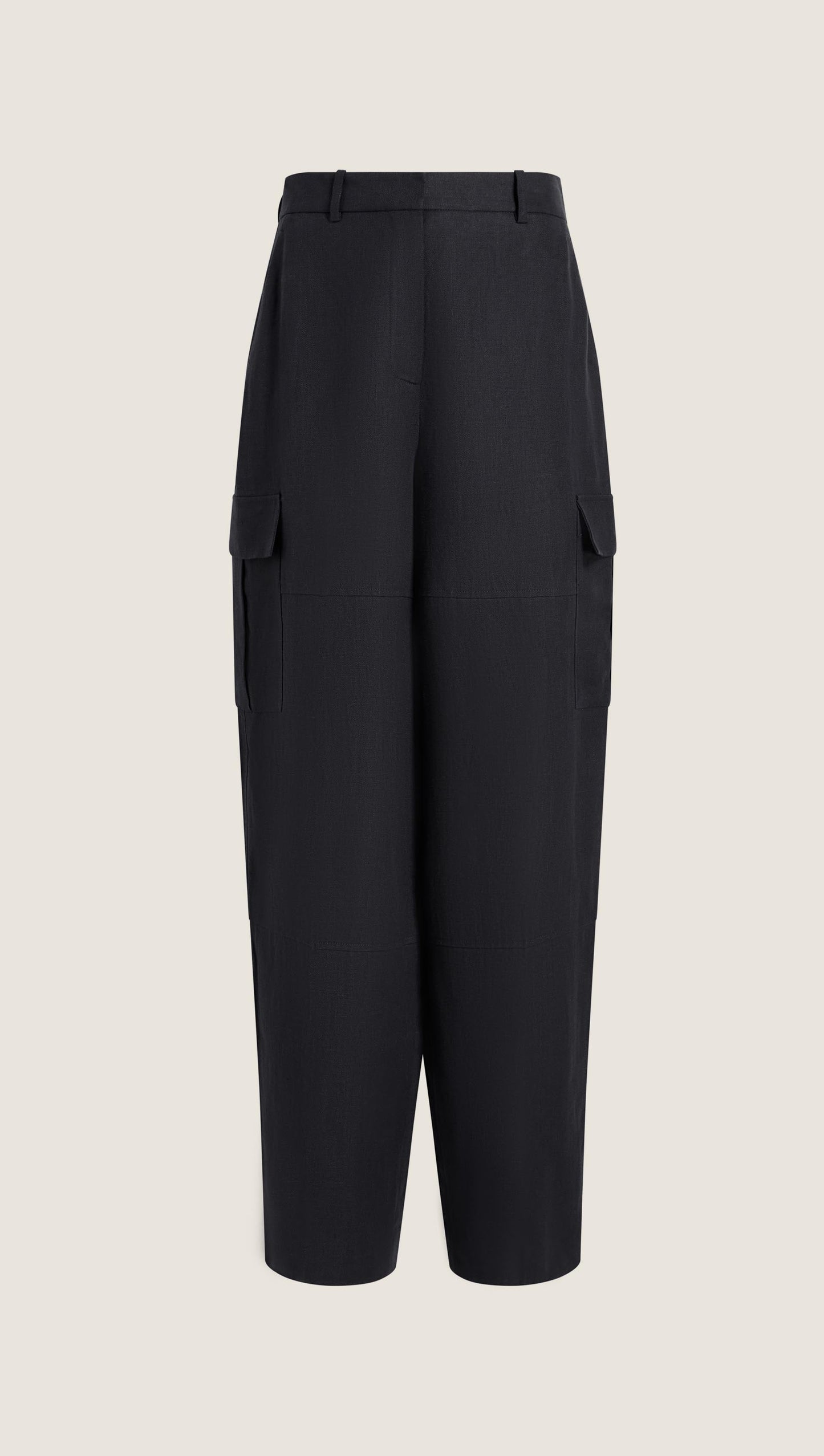 Tailored Cargo Pant in Linen Twill | Midnight