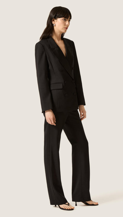 Tuxedo Blazer in Seasonless Wool | Black