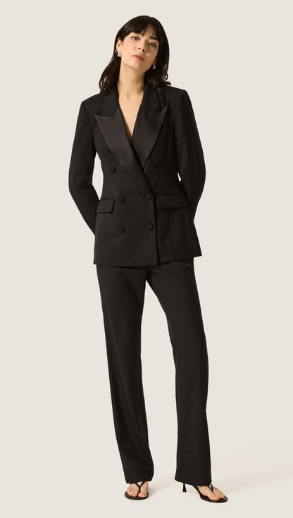 Tuxedo Blazer in Seasonless Wool | Black
