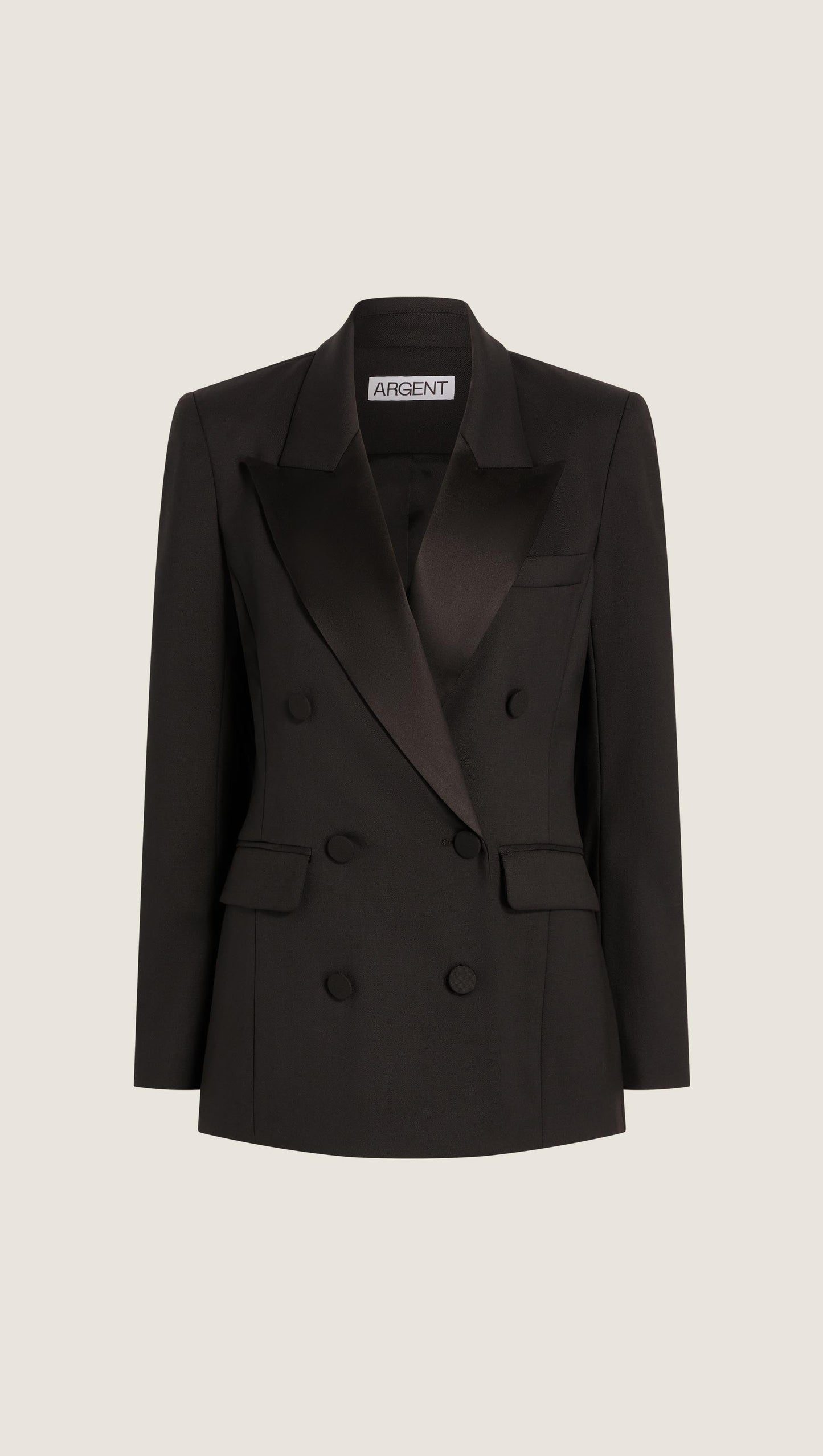 Tuxedo Blazer in Seasonless Wool | Black