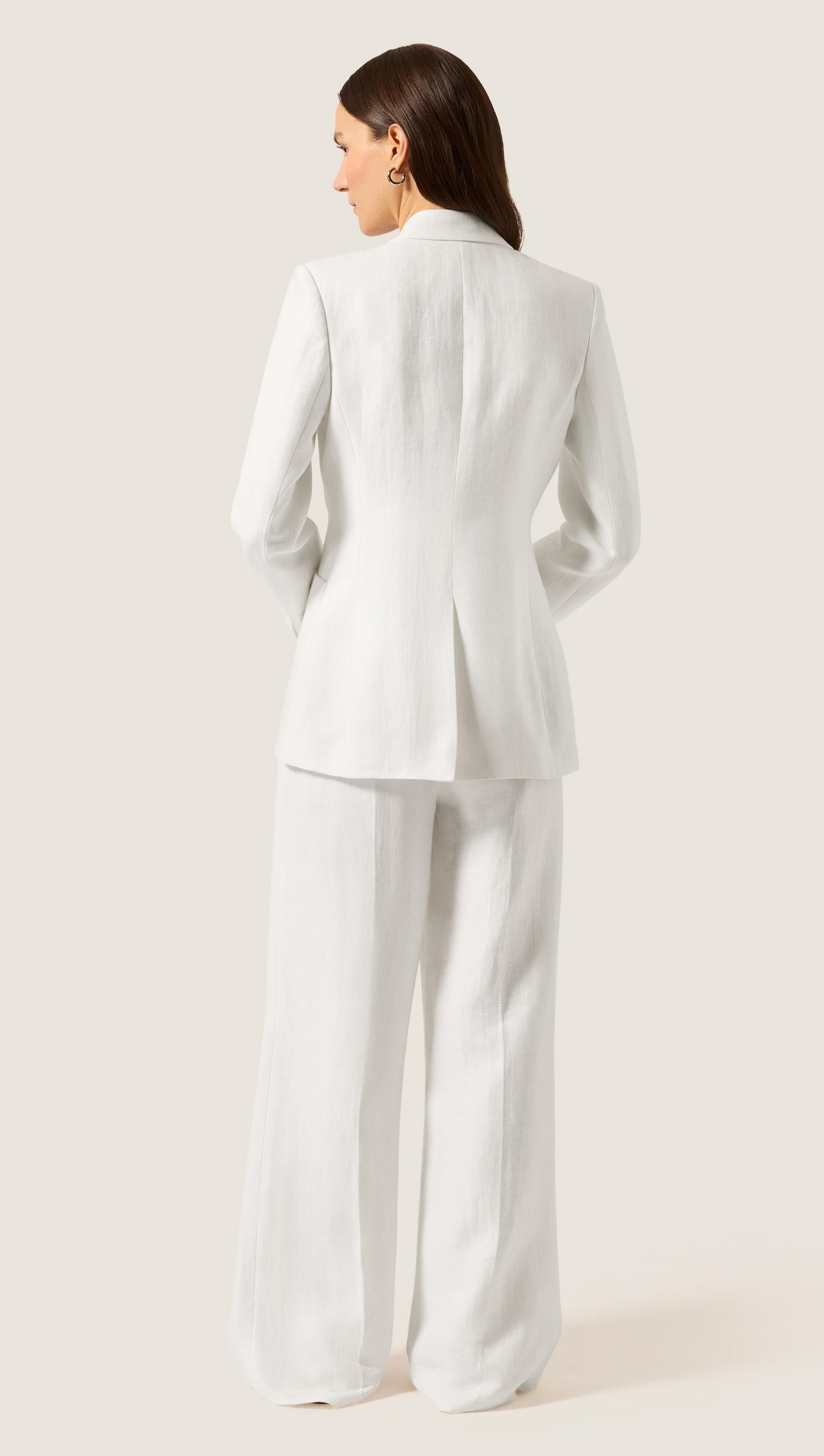 Chelsea Blazer in Viscose Linen | Ivory