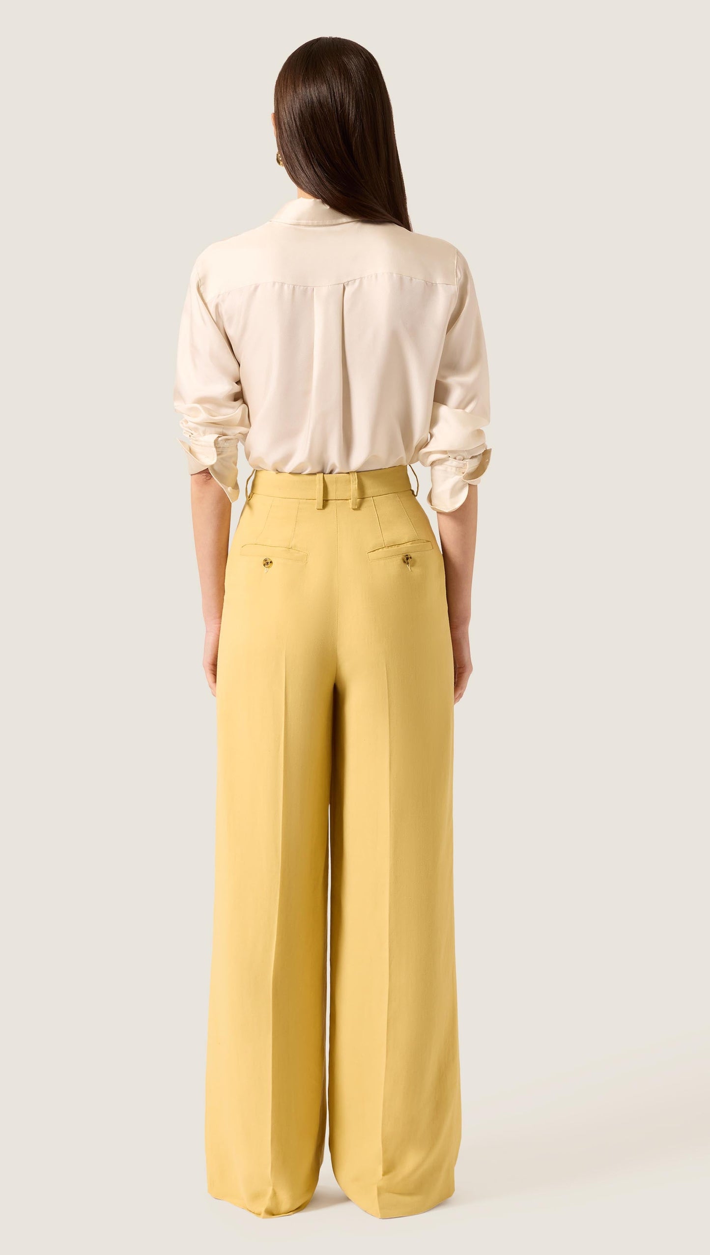 Park Trouser in Viscose Linen | Sunflower
