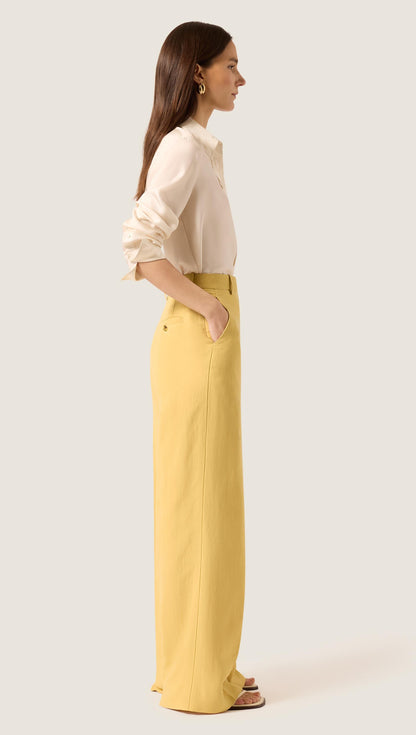 Park Trouser in Viscose Linen | Sunflower