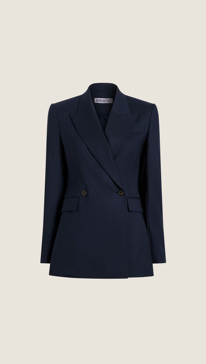 Cooper Blazer in Seasonless Wool | Midnight