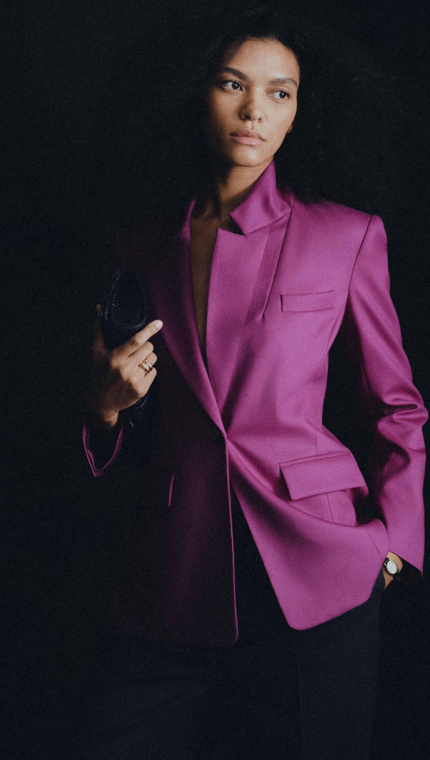 Astor Blazer in Seasonless Wool | Violet