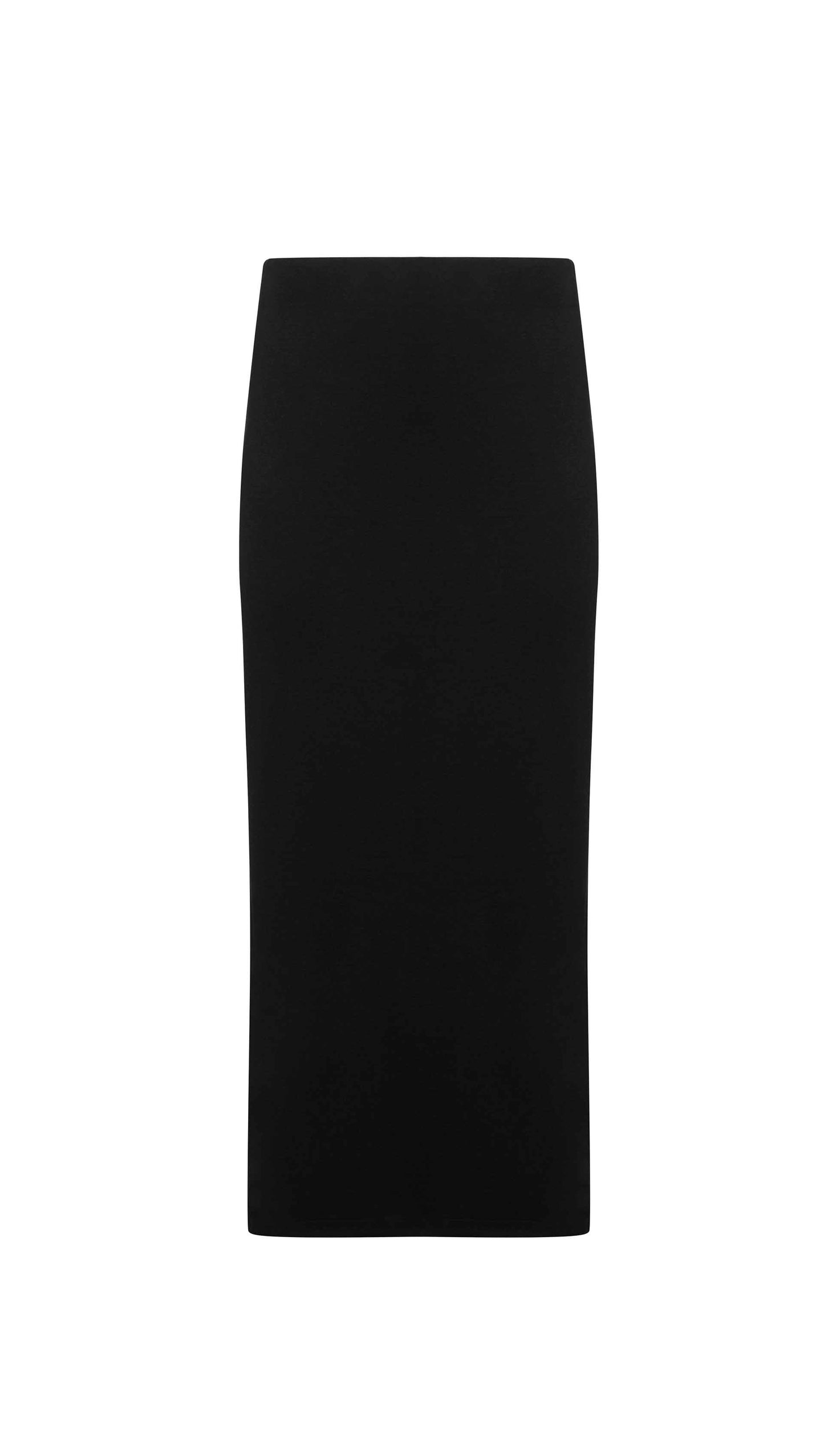 Slim Skirt in Wool Jersey | Black