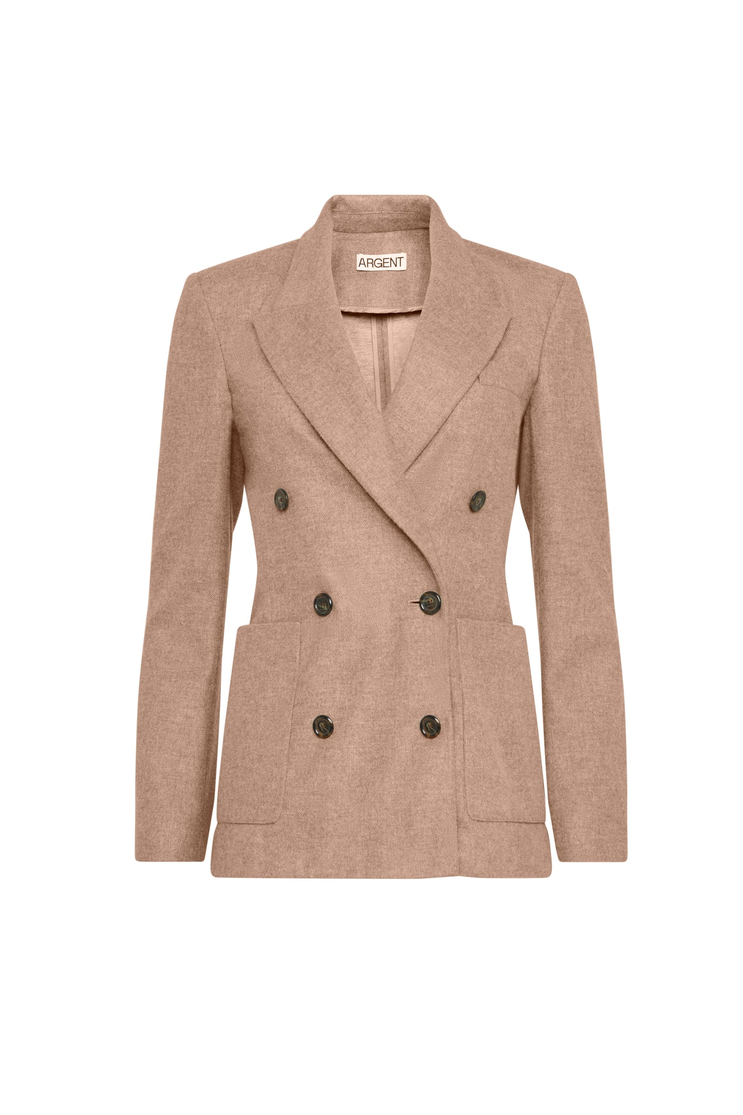 Unlined Chelsea Blazer in Double-Faced Wool | Oat